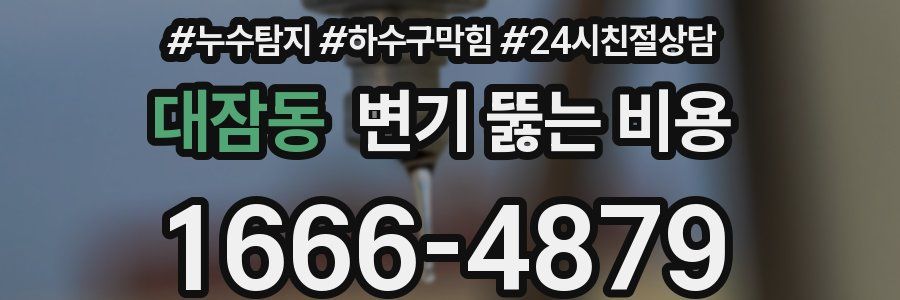 대잠동 변기 뚫는 비용