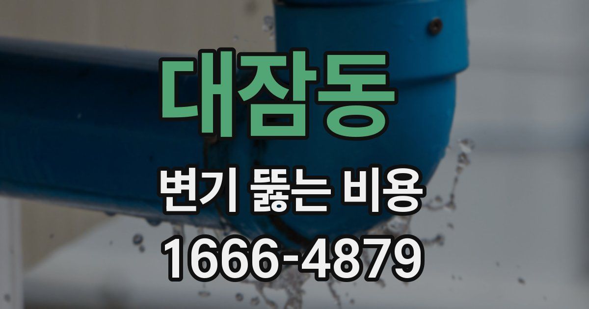 대잠동 변기 뚫는 비용
