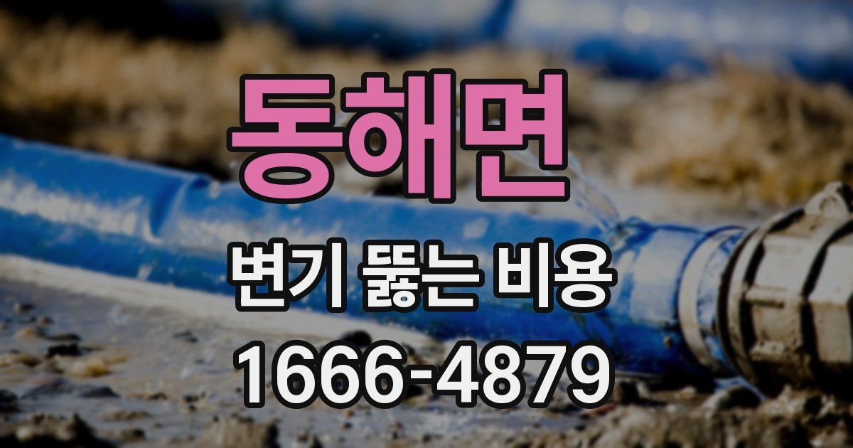 동해면 변기 뚫는 비용