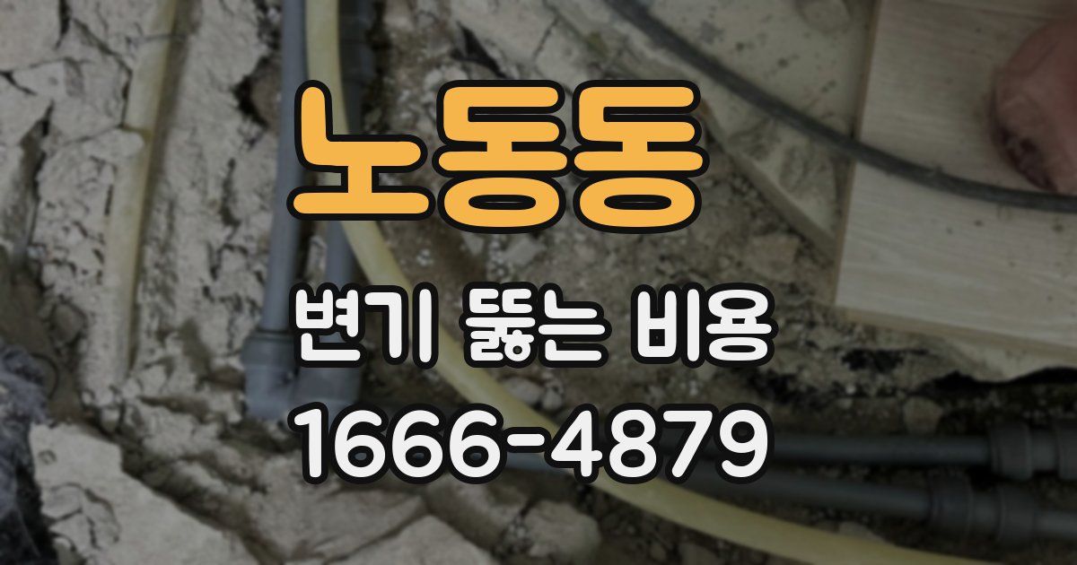 노동동 변기 뚫는 비용