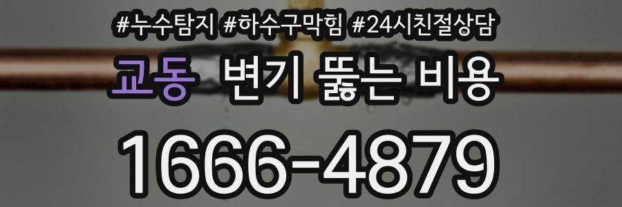 교동 변기 뚫는 비용