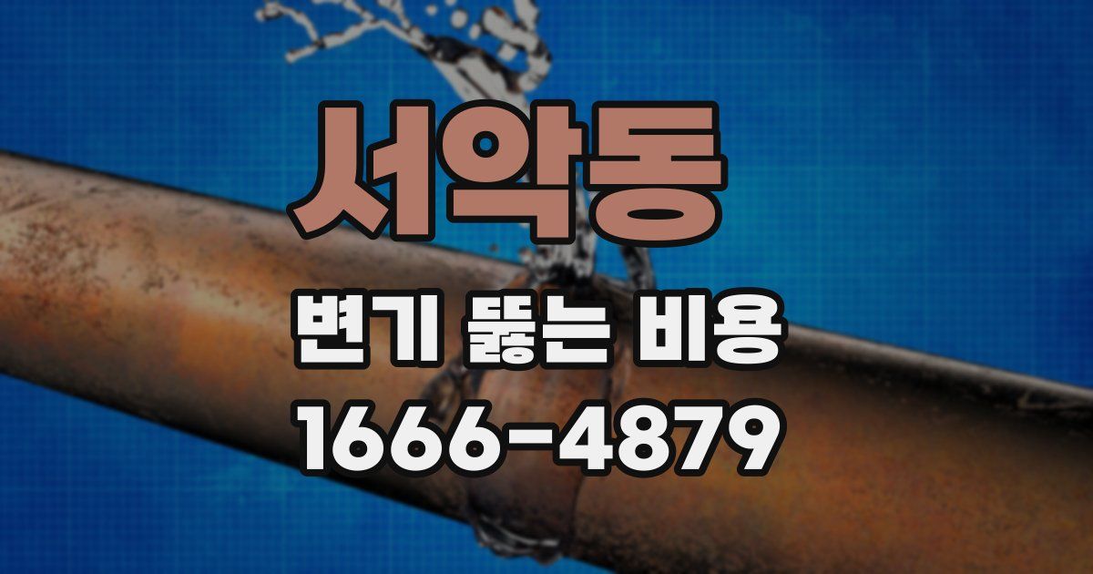서악동 변기 뚫는 비용