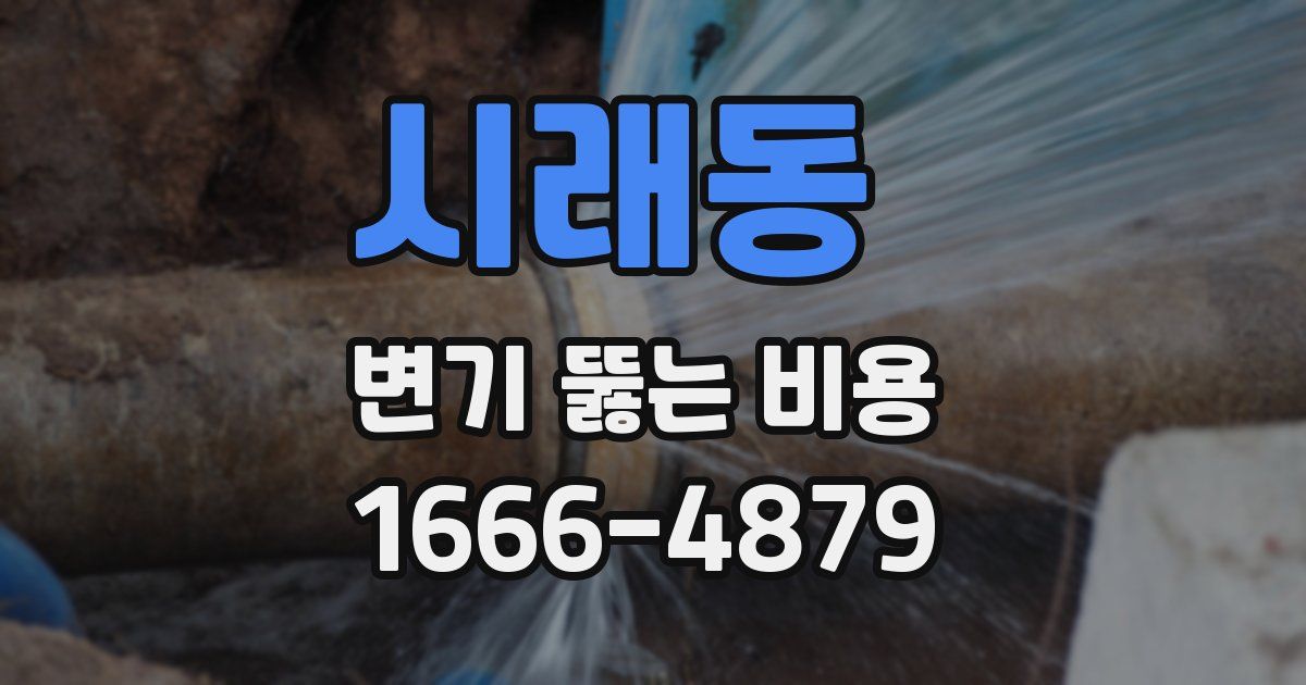 시래동 변기 뚫는 비용