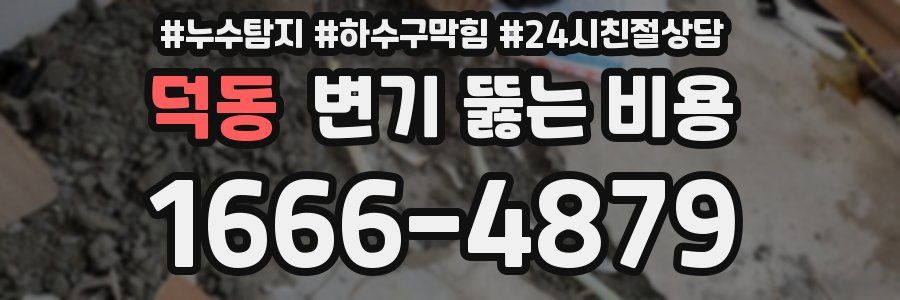 덕동 변기 뚫는 비용