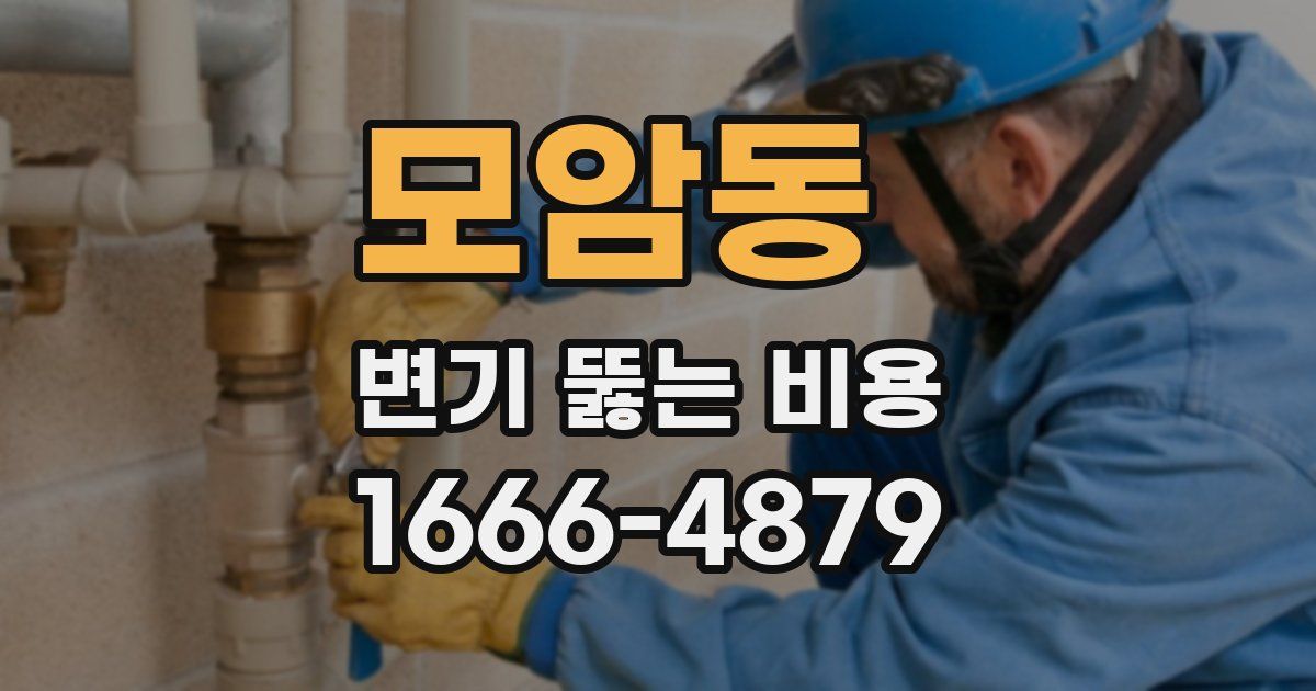 모암동 변기 뚫는 비용