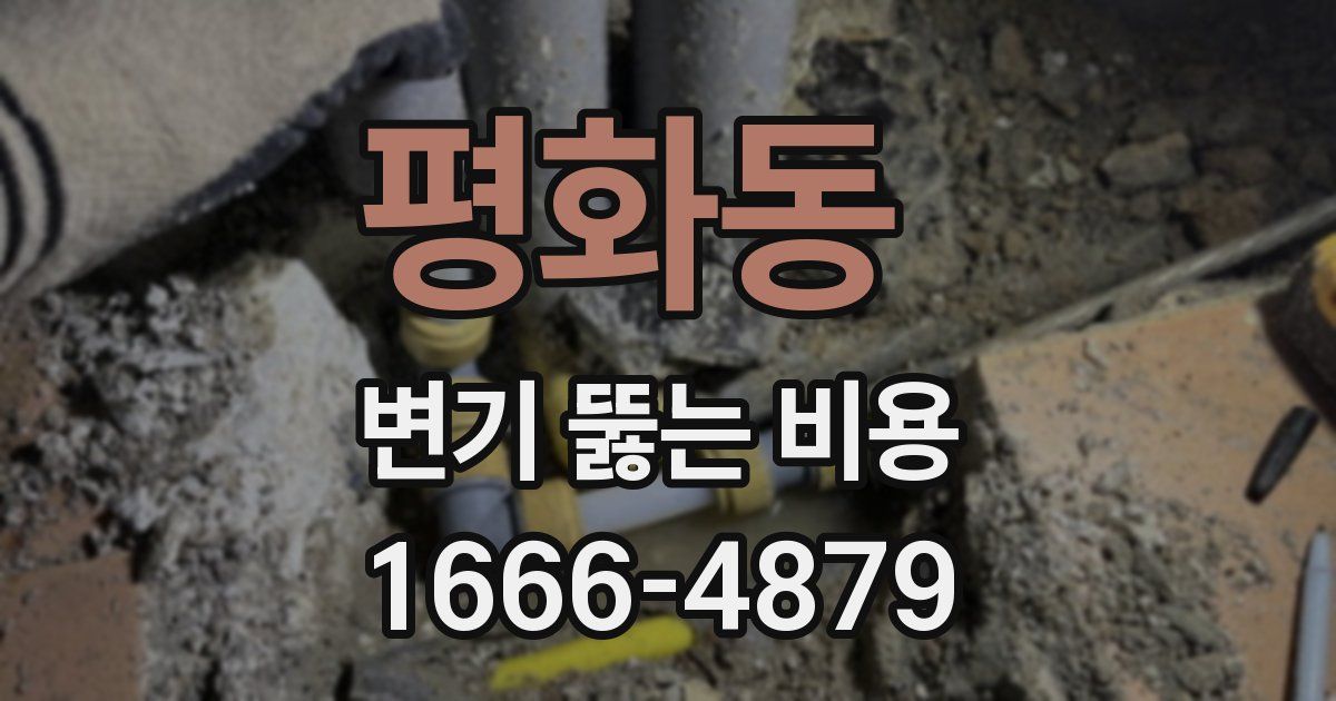 평화동 변기 뚫는 비용