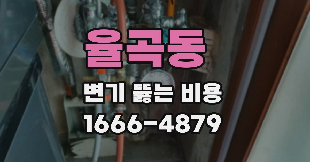율곡동 변기 뚫는 비용