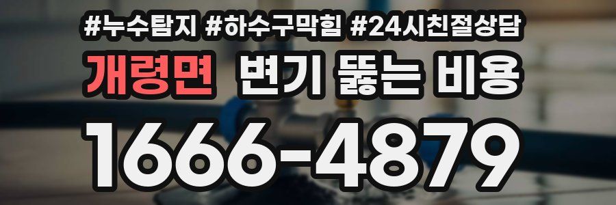 개령면 변기 뚫는 비용