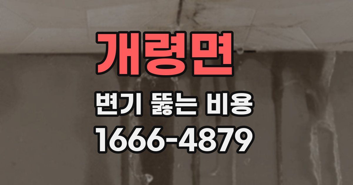 개령면 변기 뚫는 비용