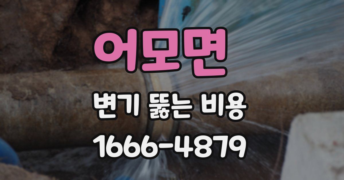 어모면 변기 뚫는 비용