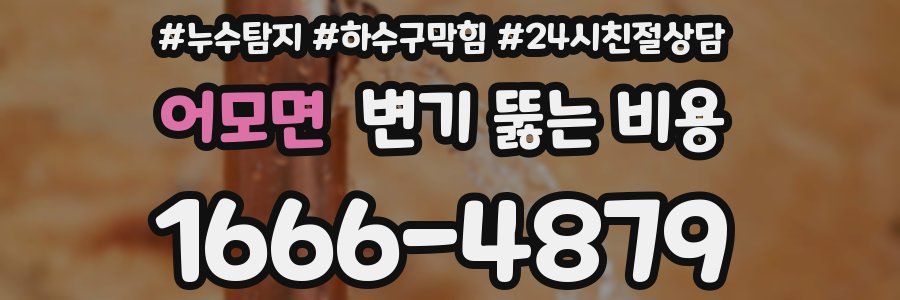 어모면 변기 뚫는 비용