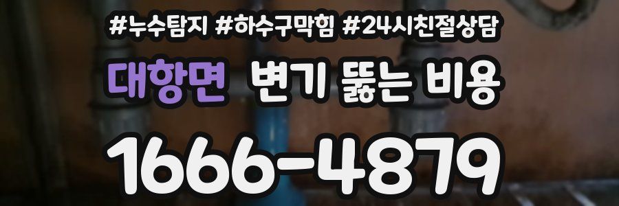 대항면 변기 뚫는 비용