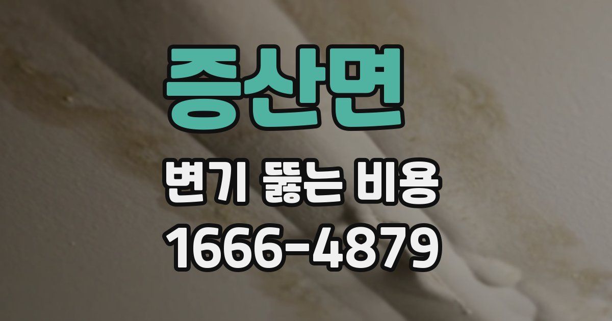증산면 변기 뚫는 비용