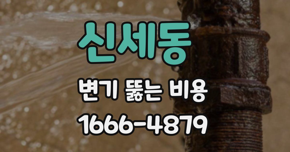 신세동 변기 뚫는 비용
