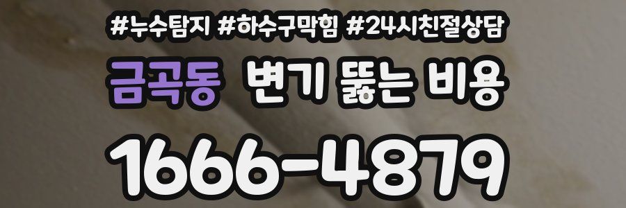 금곡동 변기 뚫는 비용