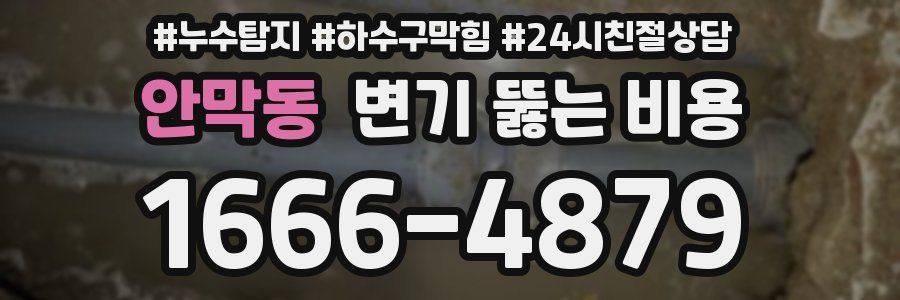 안막동 변기 뚫는 비용