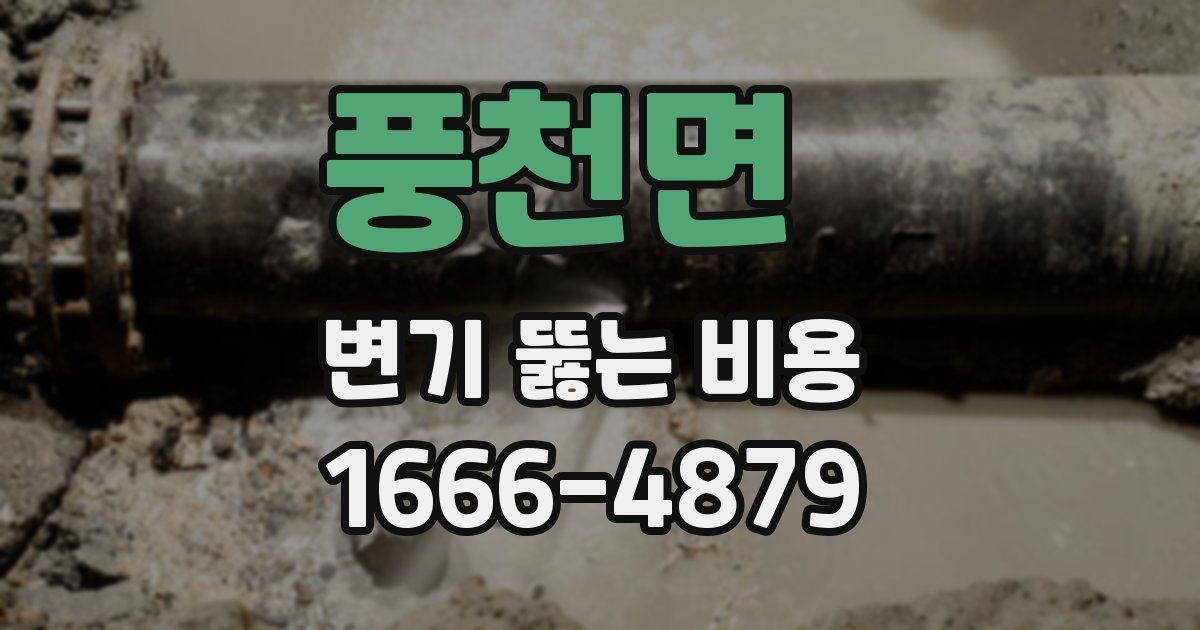풍천면 변기 뚫는 비용
