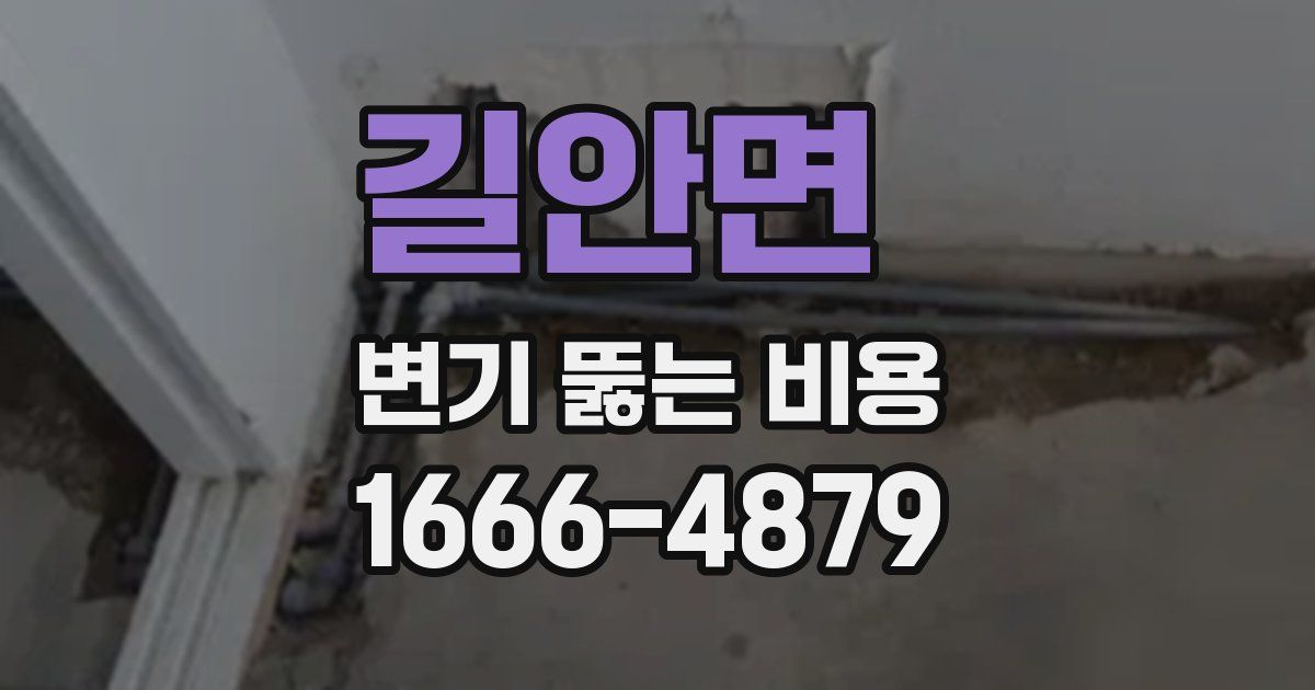 길안면 변기 뚫는 비용