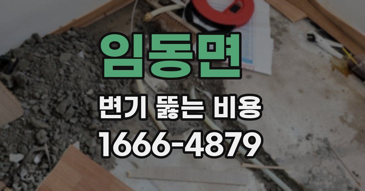 임동면 변기 뚫는 비용