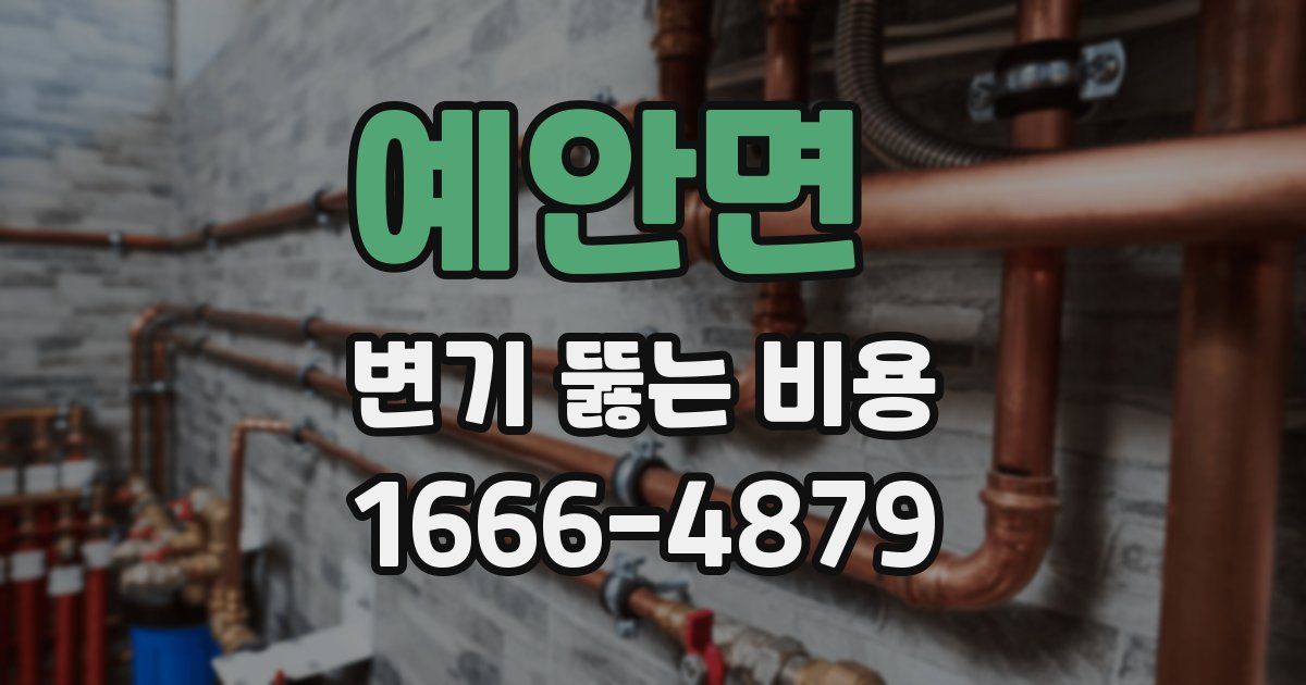 예안면 변기 뚫는 비용