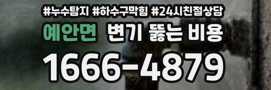 예안면 변기 뚫는 비용