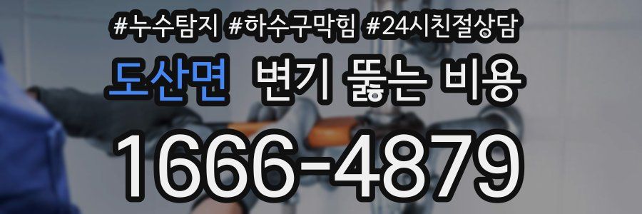 도산면 변기 뚫는 비용