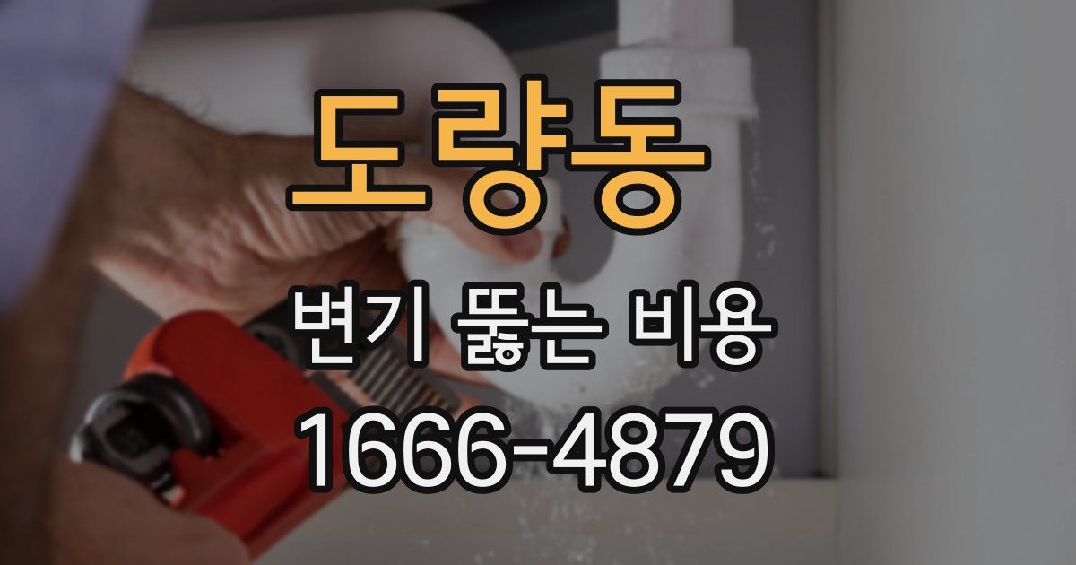 도량동 변기 뚫는 비용