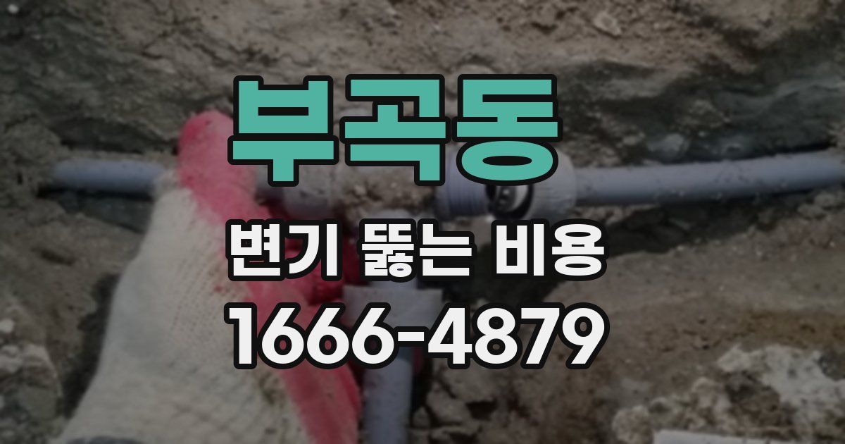 부곡동 변기 뚫는 비용