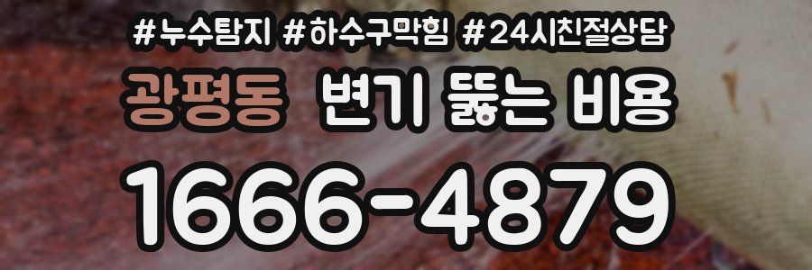 광평동 변기 뚫는 비용
