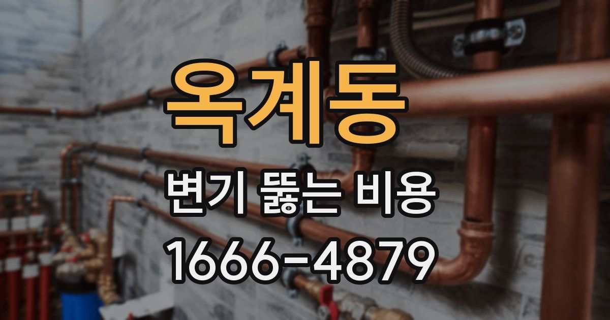 옥계동 변기 뚫는 비용