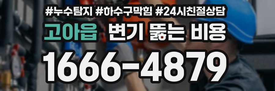 고아읍 변기 뚫는 비용