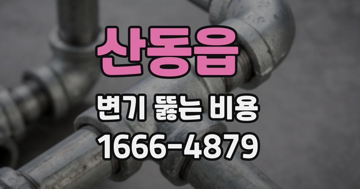 산동읍 변기 뚫는 비용