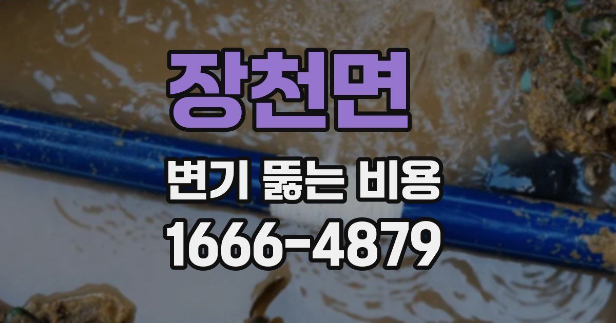 장천면 변기 뚫는 비용