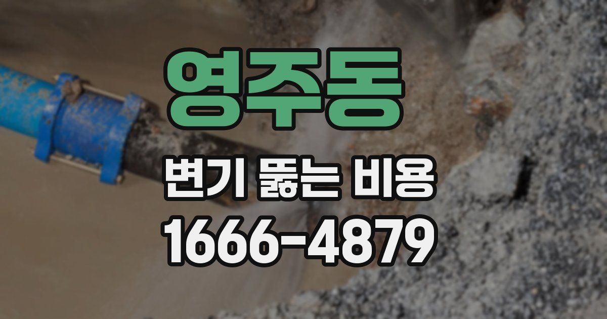 영주동 변기 뚫는 비용