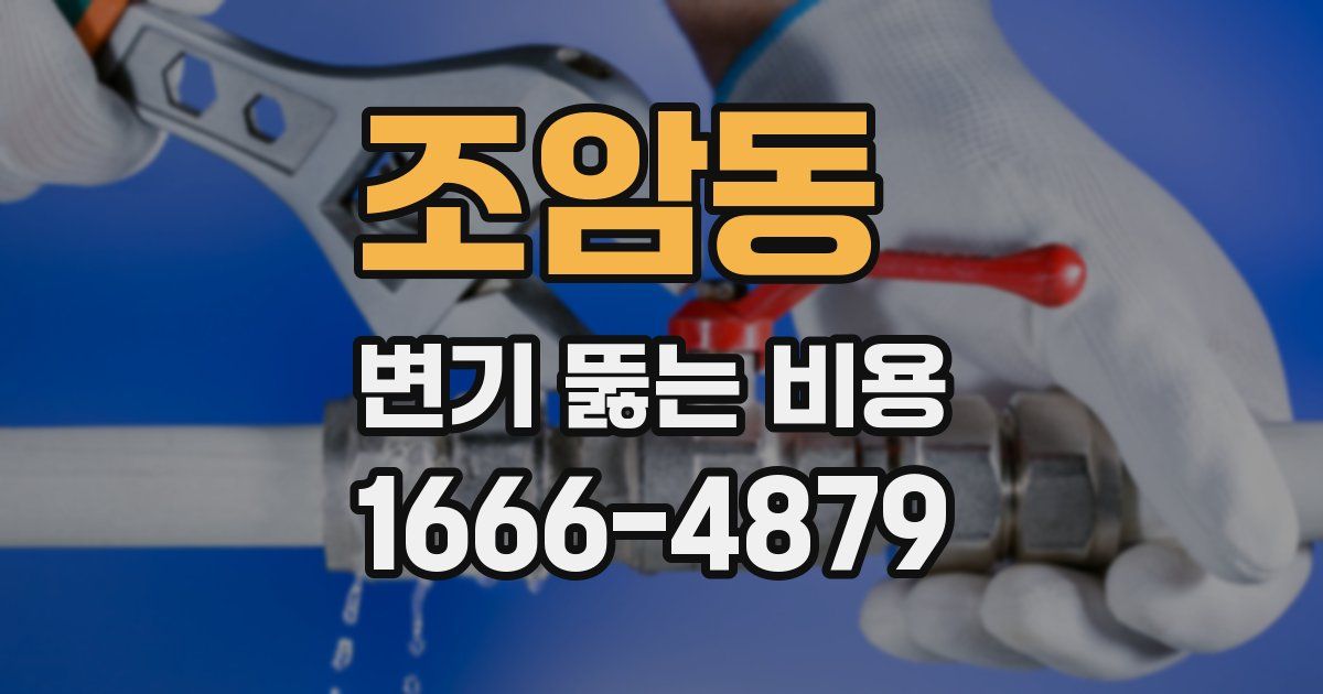 조암동 변기 뚫는 비용