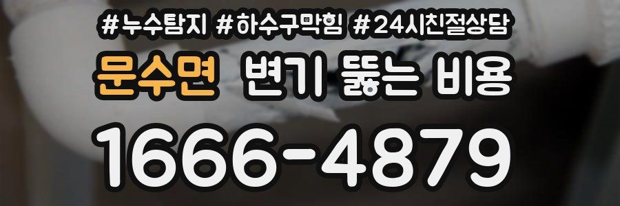 문수면 변기 뚫는 비용