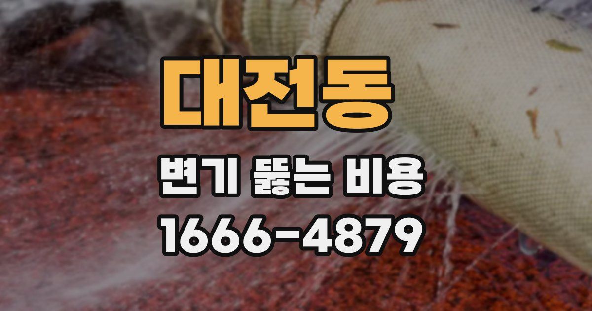 대전동 변기 뚫는 비용