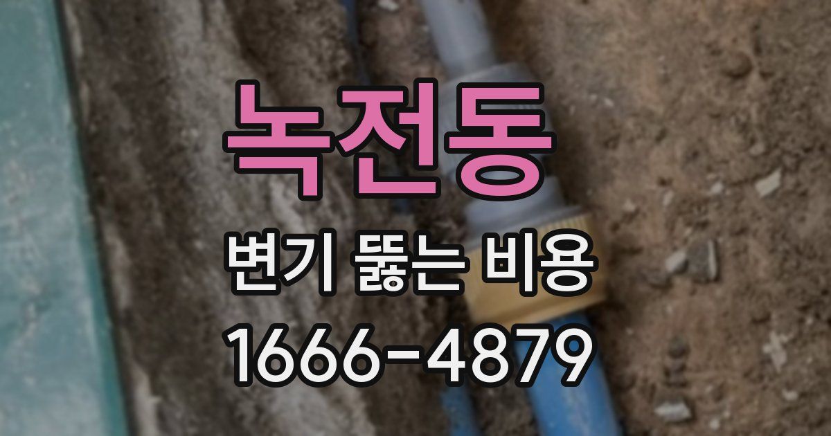 녹전동 변기 뚫는 비용