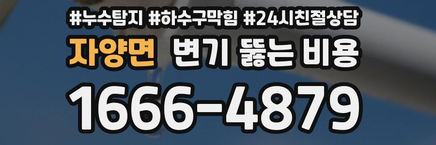 자양면 변기 뚫는 비용