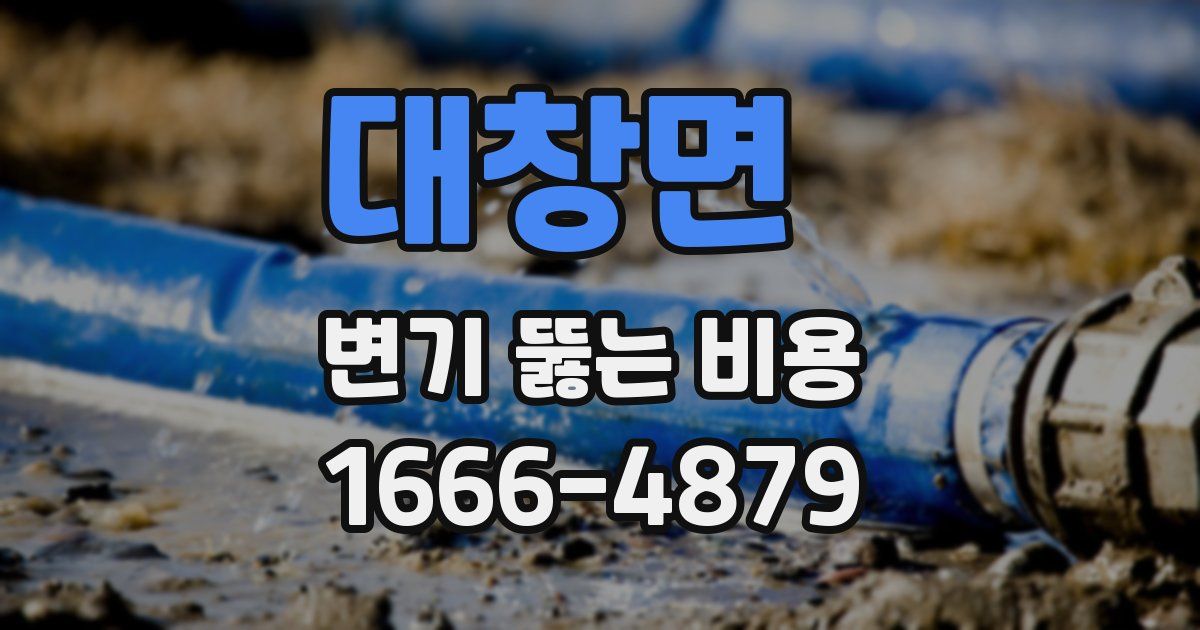 대창면 변기 뚫는 비용