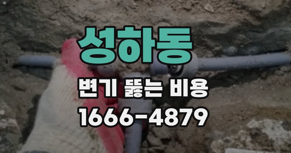 성하동 변기 뚫는 비용