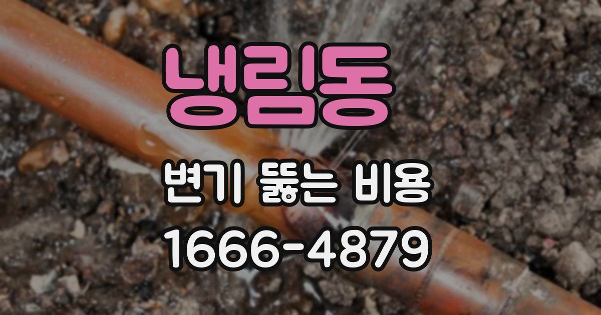 냉림동 변기 뚫는 비용