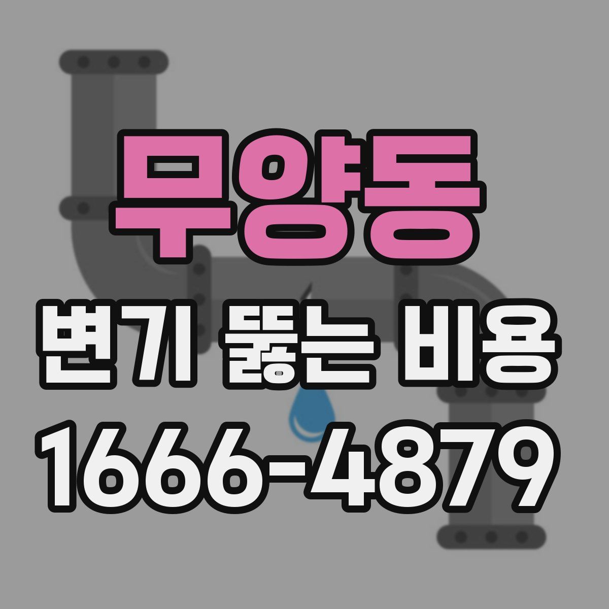 무양동 변기 뚫는 비용