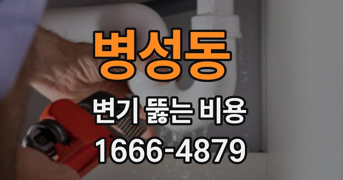 병성동 변기 뚫는 비용