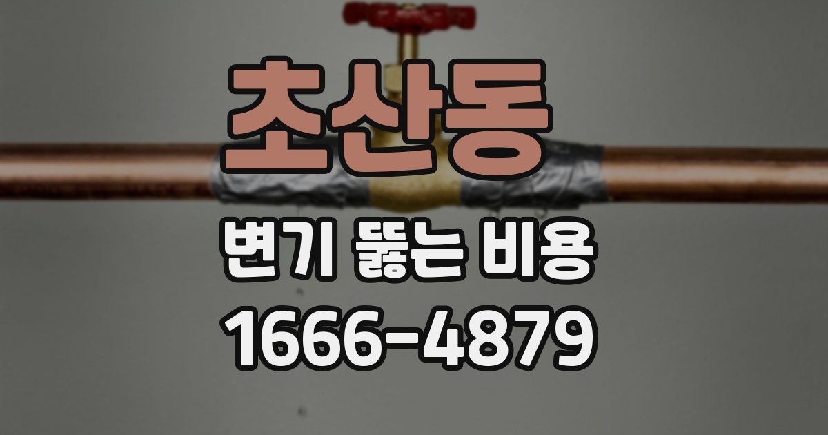 초산동 변기 뚫는 비용