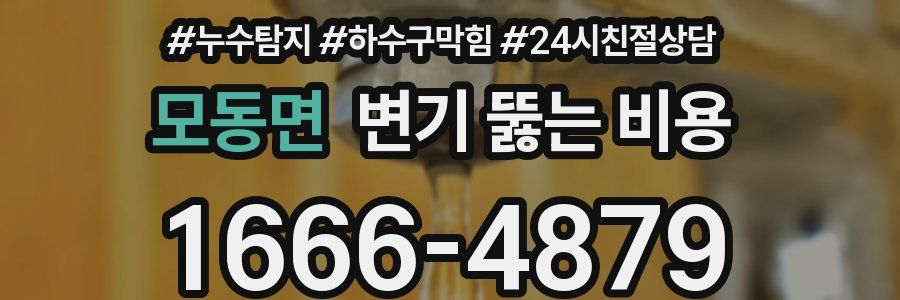 모동면 변기 뚫는 비용