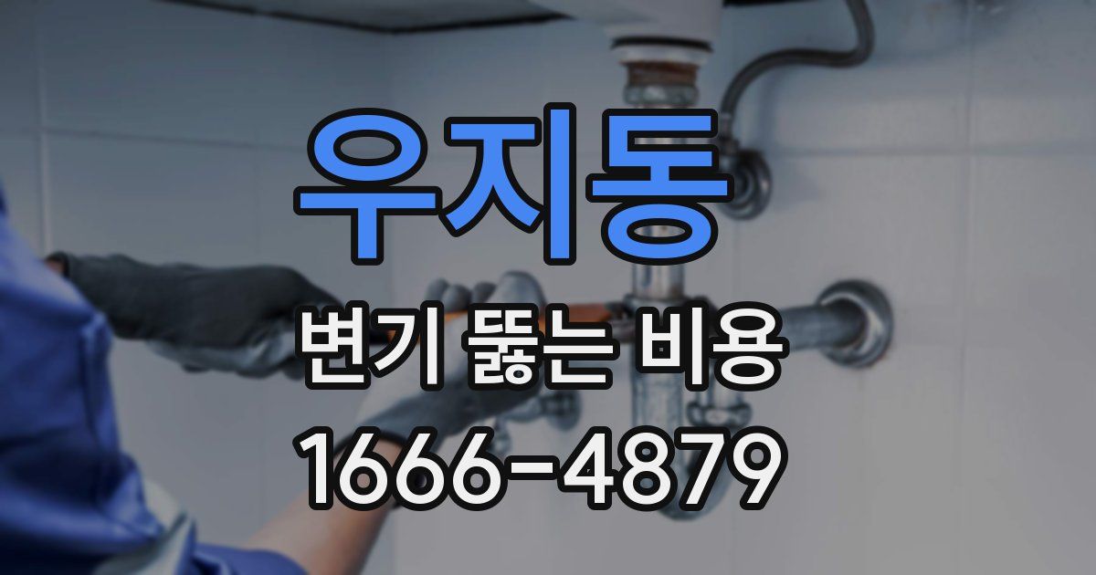 우지동 변기 뚫는 비용