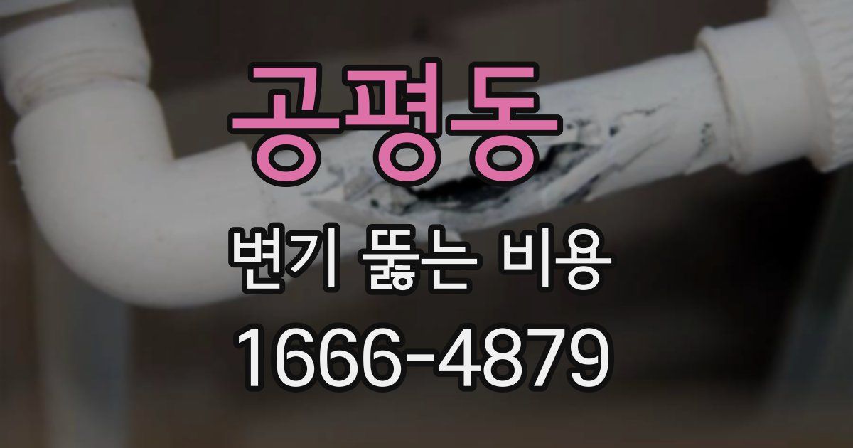 공평동 변기 뚫는 비용