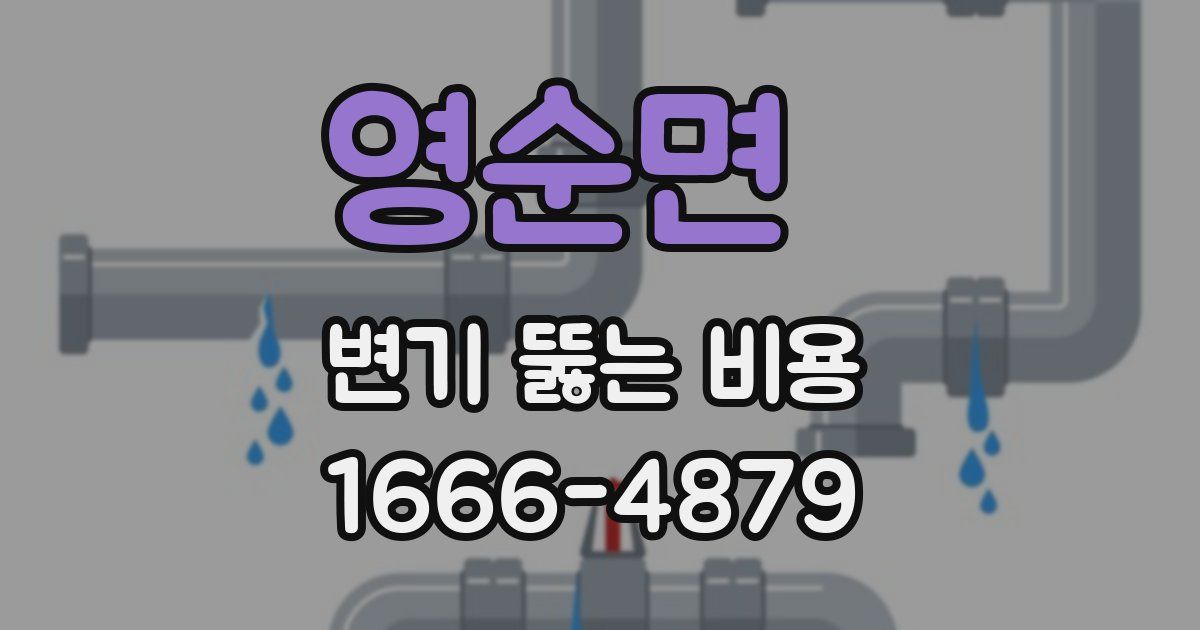 영순면 변기 뚫는 비용