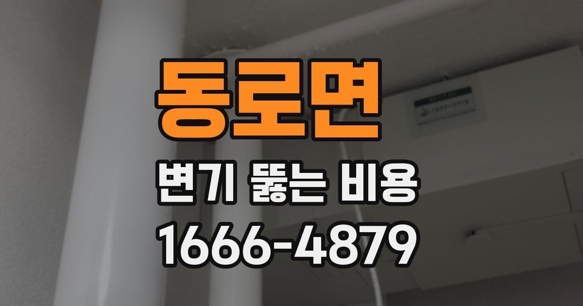 동로면 변기 뚫는 비용